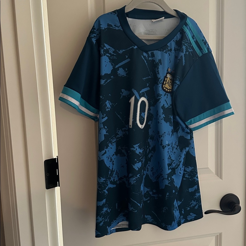 Blue AFA Messi Soccer Jersey and Shorts Set - Picture 3 of 6